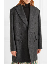 Cappotto di tweed grigio scuro di Junya Watanabe