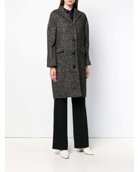 Cappotto di tweed grigio scuro di Aspesi