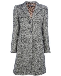 Cappotto di tweed grigio di Dolce & Gabbana