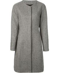 Cappotto di tweed grigio di Roberto Cavalli