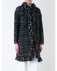Cappotto di tweed nero di Giambattista Valli