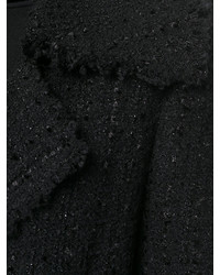 Cappotto di tweed nero di Alexander McQueen