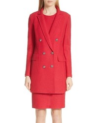 Cappotto di tweed rosso