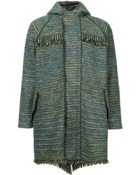 Cappotto di tweed verde oliva di Coohem