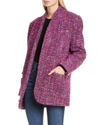 Cappotto di tweed viola chiaro