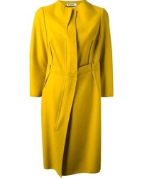 Cappotto giallo di Jil Sander