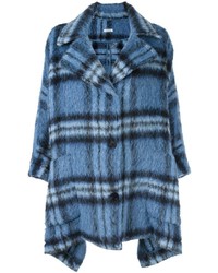 Cappotto in mohair blu