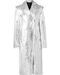 Cappotto in pelle argento di Calvin Klein 205W39nyc