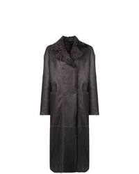 Cappotto in shearling grigio scuro di S.W.O.R.D 6.6.44