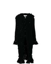 Cappotto lavorato a maglia nero di Christian Dior Vintage