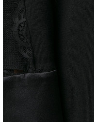 Cappotto lavorato a maglia nero di Alberta Ferretti