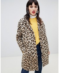 Cappotto leopardato marrone chiaro di Custom Made