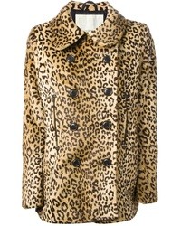 Cappotto leopardato marrone chiaro di Denim & Supply Ralph Lauren