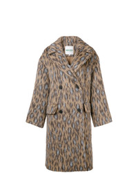 Cappotto leopardato marrone chiaro di Kenzo