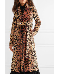Cappotto leopardato marrone di Victoria Beckham
