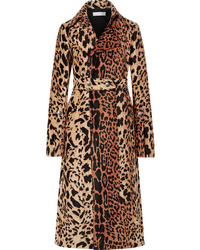 Cappotto leopardato marrone di Victoria Beckham