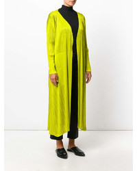 Cappotto lime di Pleats Please Issey Miyake