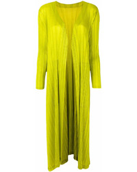Cappotto lime di Pleats Please Issey Miyake