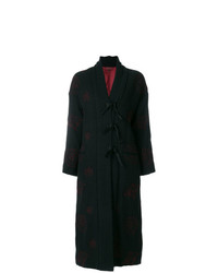 Cappotto ricamato nero di Romeo Gigli Vintage