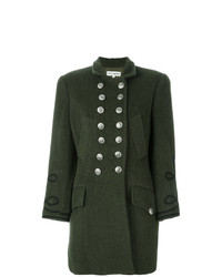 Cappotto ricamato verde scuro di Dolce & Gabbana Vintage