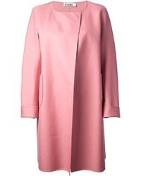 Cappotto rosa di Jil Sander