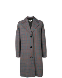 Cappotto scozzese grigio scuro di MM6 MAISON MARGIELA