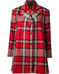 Cappotto scozzese rosso di Vivienne Westwood