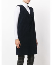Cappotto senza maniche blu scuro di Harris Wharf London