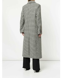 Cappotto stampato grigio scuro di Lanvin