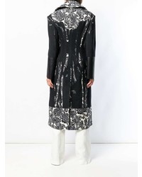 Cappotto stampato nero e bianco di Alexander McQueen