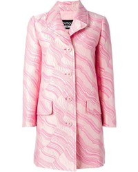 Cappotto stampato rosa