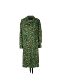 Cappotto stampato verde oliva di Christian Wijnants