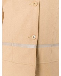 Cappotto trapuntato marrone chiaro di Helmut Lang Vintage