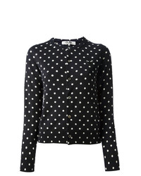 Cardigan a pois blu scuro di Comme Des Garcons Play