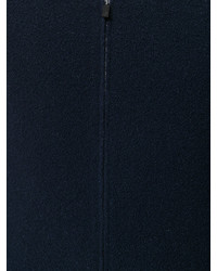 Cardigan con zip blu scuro di Giorgio Armani