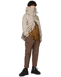 Cardigan con zip di pile senape di CMF Outdoor Garment