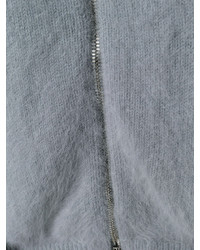 Cardigan con zip grigio di Tom Ford