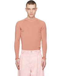 Cardigan con zip rosa di Dries Van Noten