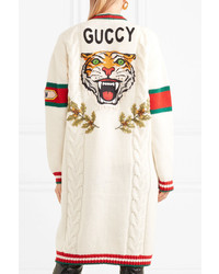 Cardigan lungo bianco di Gucci