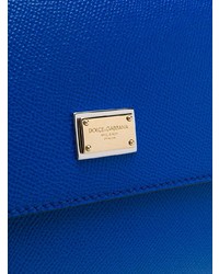 Cartella in pelle blu di Dolce & Gabbana