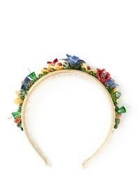 Cerchietto a fiori multicolore di Dolce & Gabbana