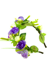 Cerchietto a fiori viola chiaro