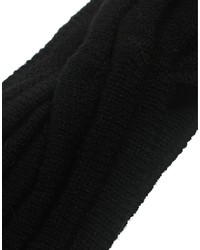 Cerchietto lavorato a maglia nero di Asos