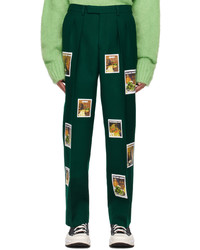 Chino di lana verde scuro di Sky High Farm Workwear