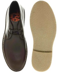 Chukka in pelle marrone scuro di Frank Wright