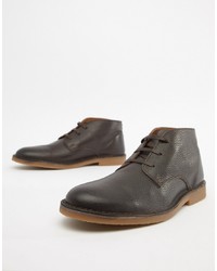 Chukka in pelle marrone scuro di Selected Homme