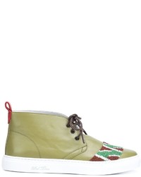 Chukka in pelle verde oliva di Del Toro Shoes