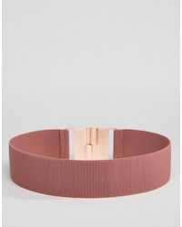 Cintura a vita alta elasticizzata rosa di Asos
