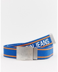 Cintura di tela blu di Calvin Klein Jeans