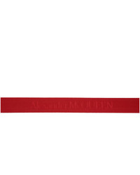 Cintura di tela rossa di Alexander McQueen